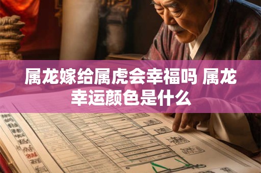 属龙嫁给属虎会幸福吗 属龙幸运颜色是什么