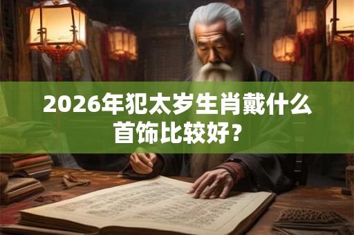 2026年犯太岁生肖戴什么首饰比较好？
