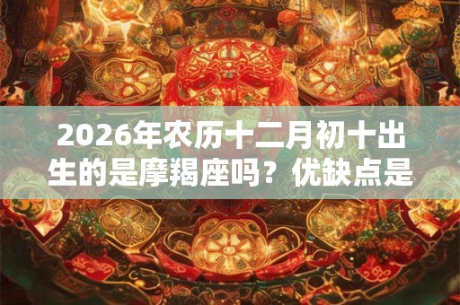 2026年农历十二月初十出生的是摩羯座吗？优缺点是什么？