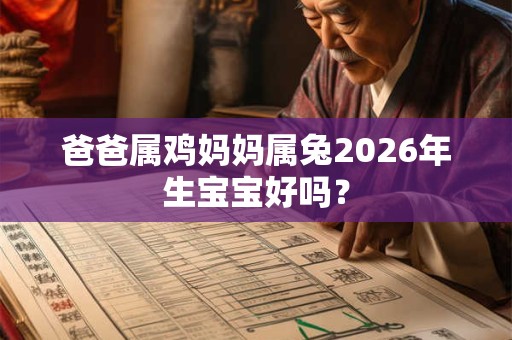 爸爸属鸡妈妈属兔2026年生宝宝好吗？