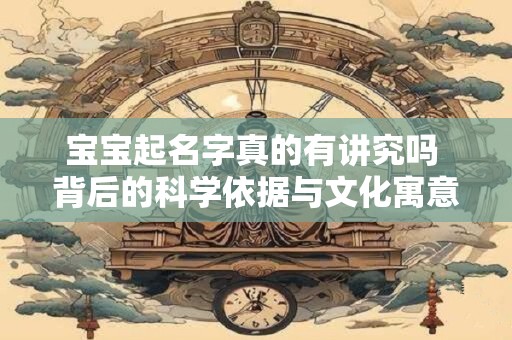 宝宝起名字真的有讲究吗 背后的科学依据与文化寓意