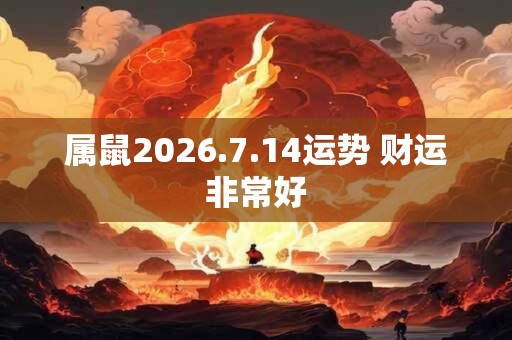 属鼠2026.7.14运势 财运非常好