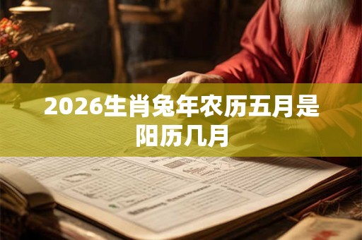 2026生肖兔年农历五月是阳历几月