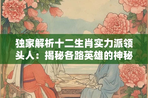 独家解析十二生肖实力派领头人：揭秘各路英雄的神秘面纱！