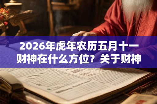 2026年虎年农历五月十一财神在什么方位？关于财神爷的传说有哪些？