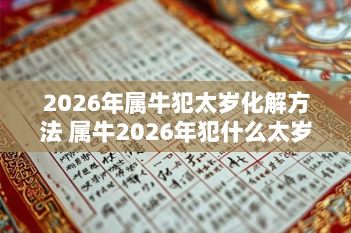 2026年属牛犯太岁化解方法 属牛2026年犯什么太岁