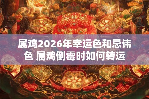 属鸡2026年幸运色和忌讳色 属鸡倒霉时如何转运