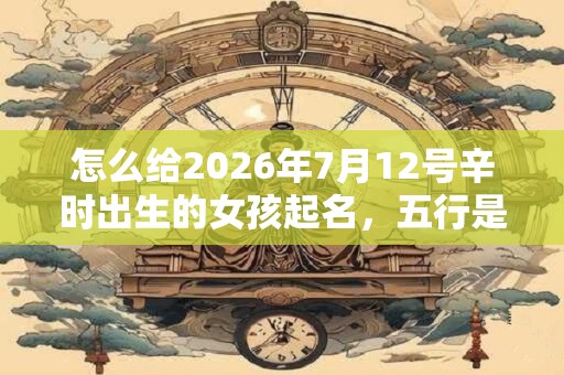 怎么给2026年7月12号辛时出生的女孩起名，五行是什么？