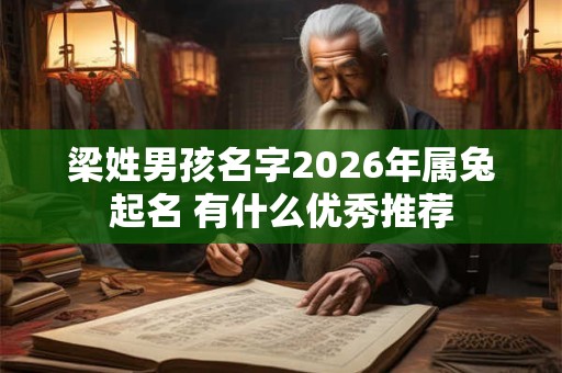 梁姓男孩名字2026年属兔起名 有什么优秀推荐