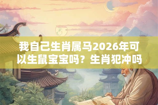 我自己生肖属马2026年可以生鼠宝宝吗？生肖犯冲吗？