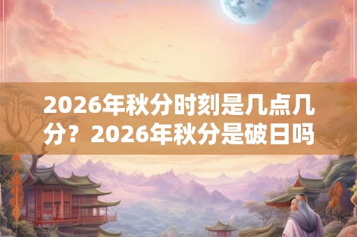 2026年秋分时刻是几点几分？2026年秋分是破日吗？