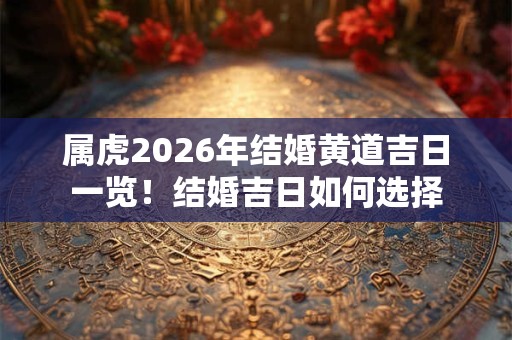 属虎2026年结婚黄道吉日一览！结婚吉日如何选择