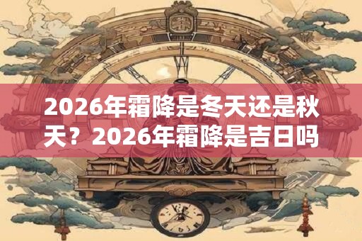 2026年霜降是冬天还是秋天？2026年霜降是吉日吗？
