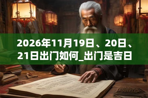 2026年11月19日、20日、21日出门如何_出门是吉日吗