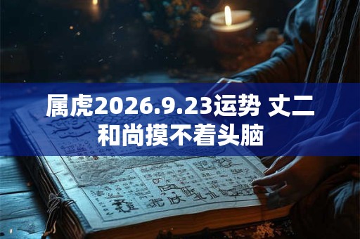 属虎2026.9.23运势 丈二和尚摸不着头脑