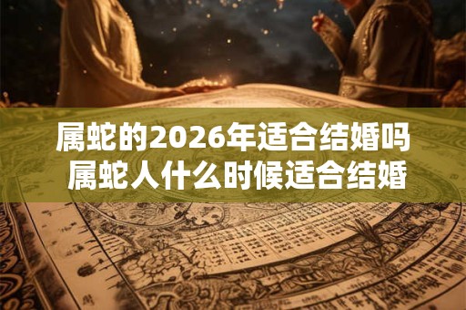 属蛇的2026年适合结婚吗 属蛇人什么时候适合结婚