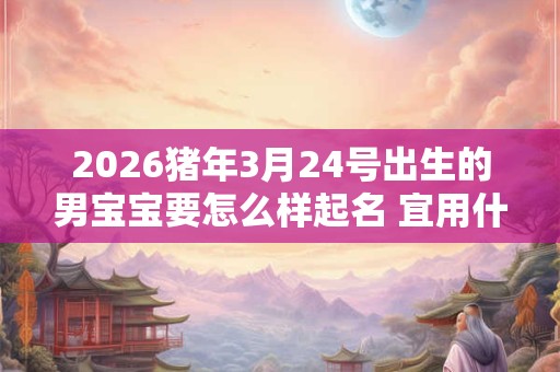 2026猪年3月24号出生的男宝宝要怎么样起名 宜用什么字 2026猪年3月24号出生的男宝宝要怎么样起名 宜用什么字