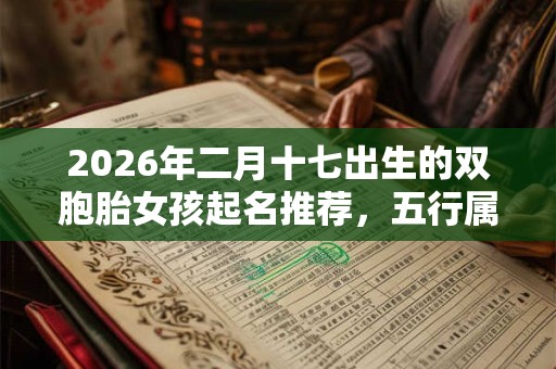 2026年二月十七出生的双胞胎女孩起名推荐，五行属什么