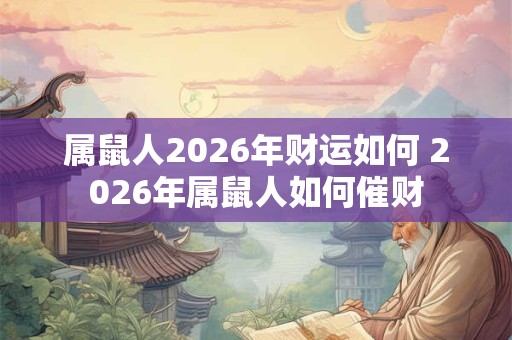 属鼠人2026年财运如何 2026年属鼠人如何催财