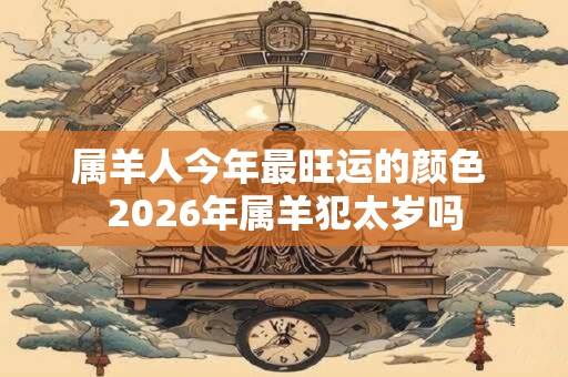 属羊人今年最旺运的颜色 2026年属羊犯太岁吗