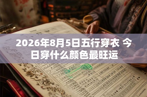 2026年8月5日五行穿衣 今日穿什么颜色最旺运