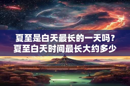 夏至是白天最长的一天吗？夏至白天时间最长大约多少小时？