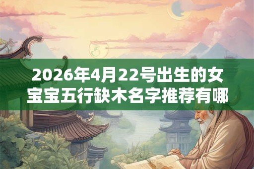2026年4月22号出生的女宝宝五行缺木名字推荐有哪些