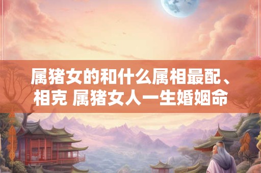 属猪女的和什么属相最配、相克 属猪女人一生婚姻命运