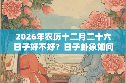 2026年农历十二月二十六日子好不好？日子卦象如何？