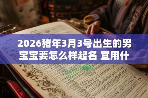 2026猪年3月3号出生的男宝宝要怎么样起名 宜用什么字