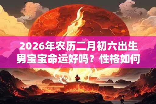 2026年农历二月初六出生男宝宝命运好吗？性格如何？