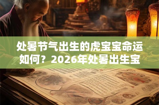 处暑节气出生的虎宝宝命运如何？2026年处暑出生宝宝性格分析