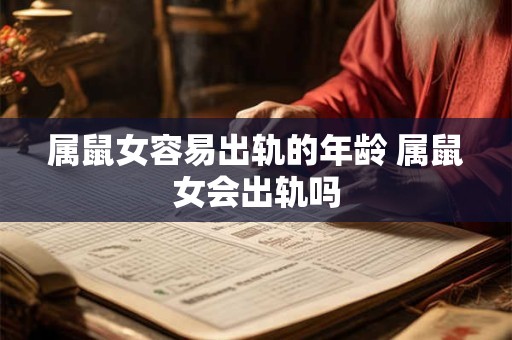 属鼠女容易出轨的年龄 属鼠女会出轨吗