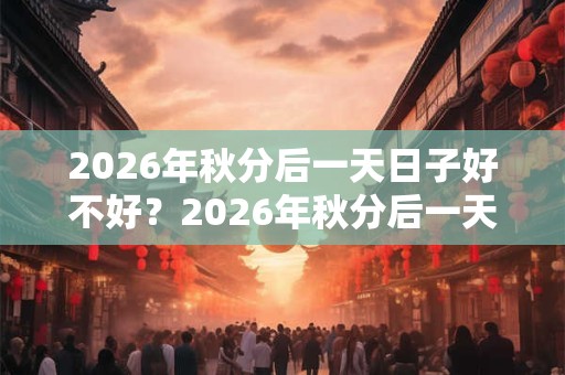 2026年秋分后一天日子好不好？2026年秋分后一天日子卦象？