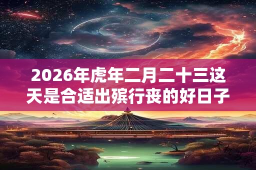 2026年虎年二月二十三这天是合适出殡行丧的好日子吗? 2026年虎年二月二十三这天是合适出殡行丧的好日子吗?