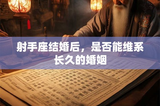 射手座结婚后，是否能维系长久的婚姻