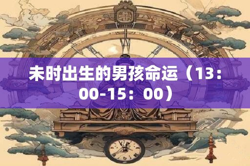 未时出生的男孩命运(13:00-15:00) 未时出生的男孩命运(13:00-15:00)