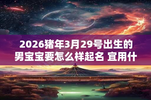 2026猪年3月29号出生的男宝宝要怎么样起名 宜用什么字