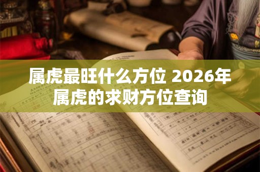属虎最旺什么方位 2026年属虎的求财方位查询