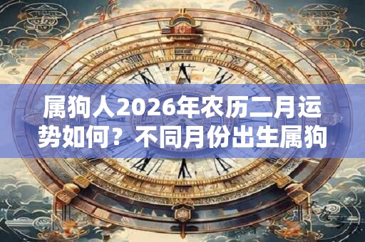 属狗人2026年农历二月运势如何?不同月份出生属狗人运势 属狗人2026年农历二月运势如何?不同月份出生属狗人运势