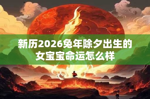 新历2026兔年除夕出生的女宝宝命运怎么样