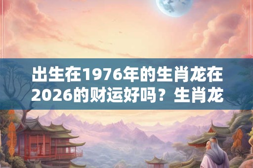 出生在1976年的生肖龙在2026的财运好吗?生肖龙的本命佛是谁? 出生在1976年的生肖龙在2026的财运好吗?生肖龙的本命佛是谁?