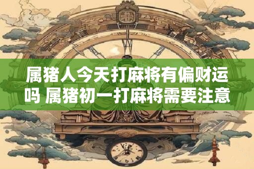 属猪人今天打麻将有偏财运吗 属猪初一打麻将需要注意什么