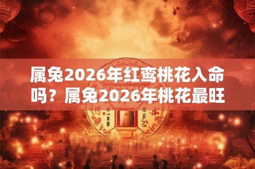 属兔2026年红鸾桃花入命吗？属兔2026年桃花最旺的月份