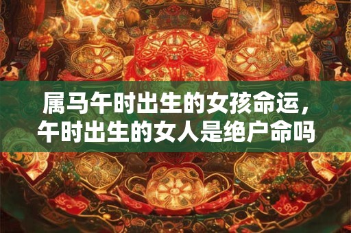 属马午时出生的女孩命运，午时出生的女人是绝户命吗？