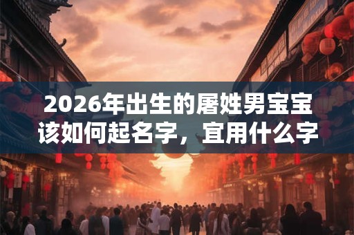 2026年出生的屠姓男宝宝该如何起名字,宜用什么字。 2026年出生的屠姓男宝宝该如何起名字,宜用什么字。