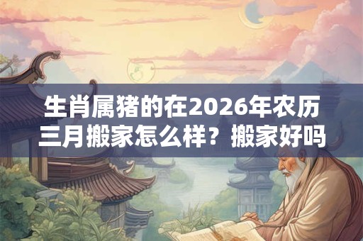 生肖属猪的在2026年农历三月搬家怎么样？搬家好吗？