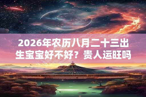 2026年农历八月二十三出生宝宝好不好？贵人运旺吗？