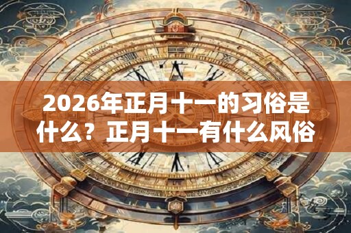 2026年正月十一的习俗是什么?正月十一有什么风俗习惯? 2026年正月十一的习俗是什么?正月十一有什么风俗习惯?