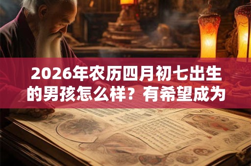 2026年农历四月初七出生的男孩怎么样？有希望成为名人吗？
